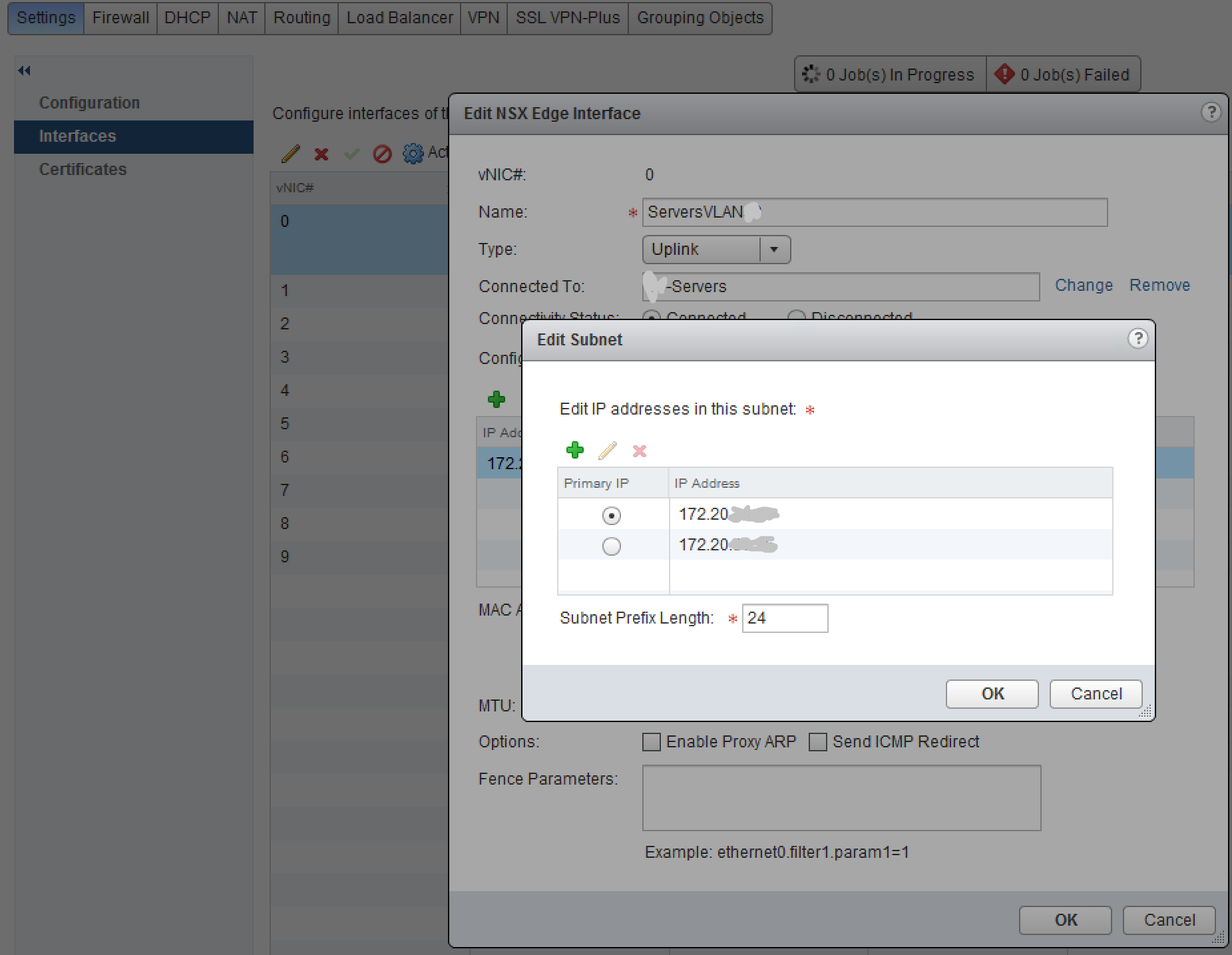 NSX Edge Gateway